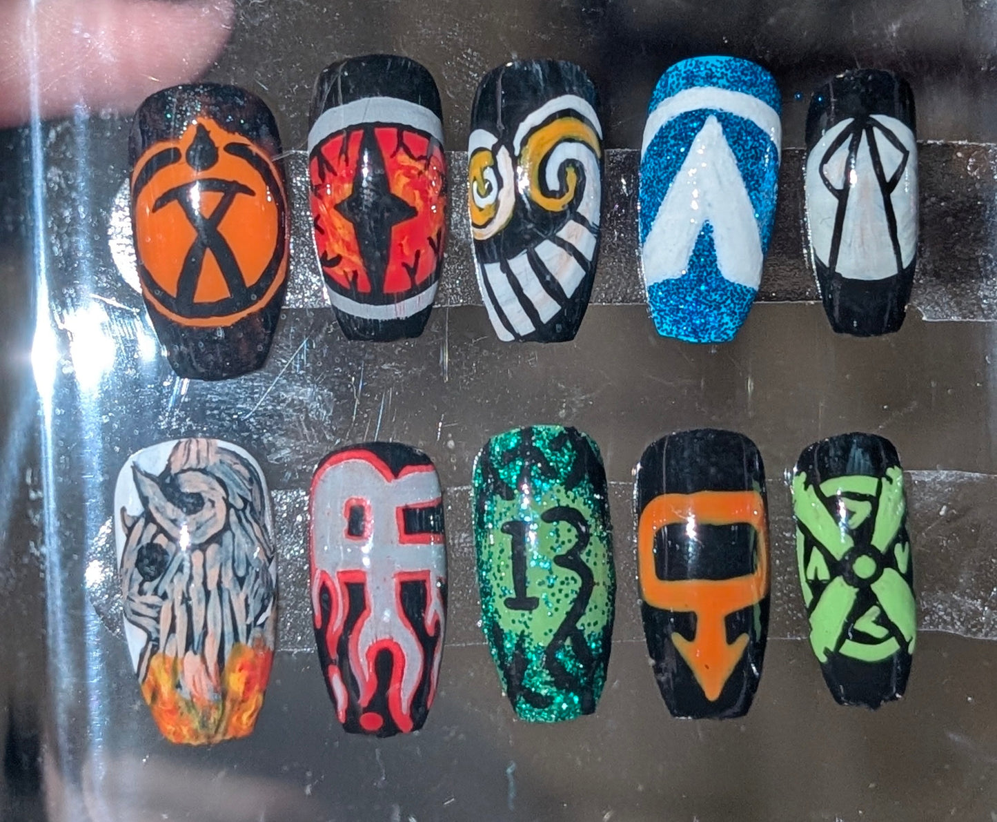 Theme Park Rides false nails