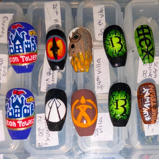 Alton Towers false nails