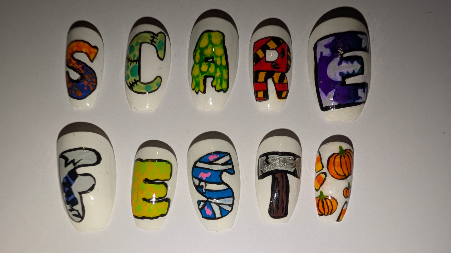 Scarefest false nails