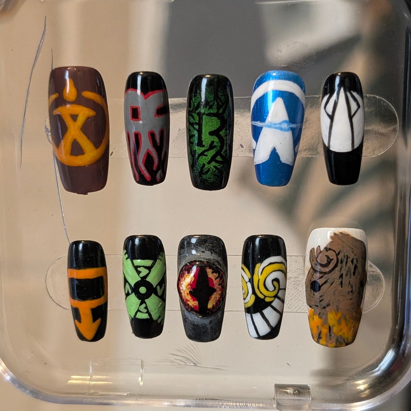 Theme Park Rides false nails