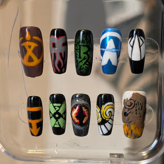 Theme Park Rides false nails