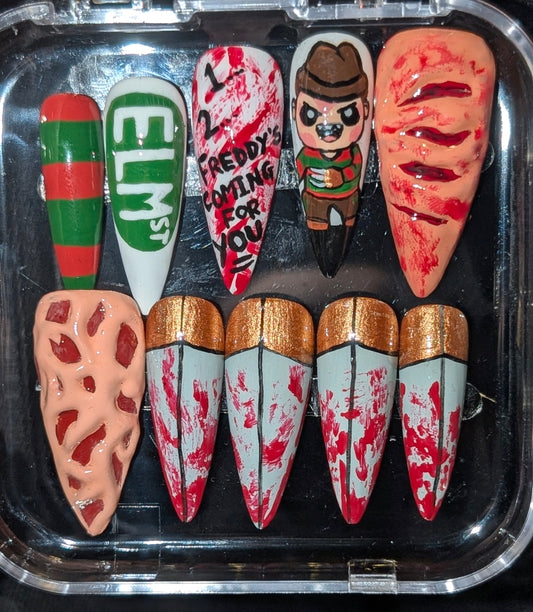Nightmare On Elm Street False Nails (3D)